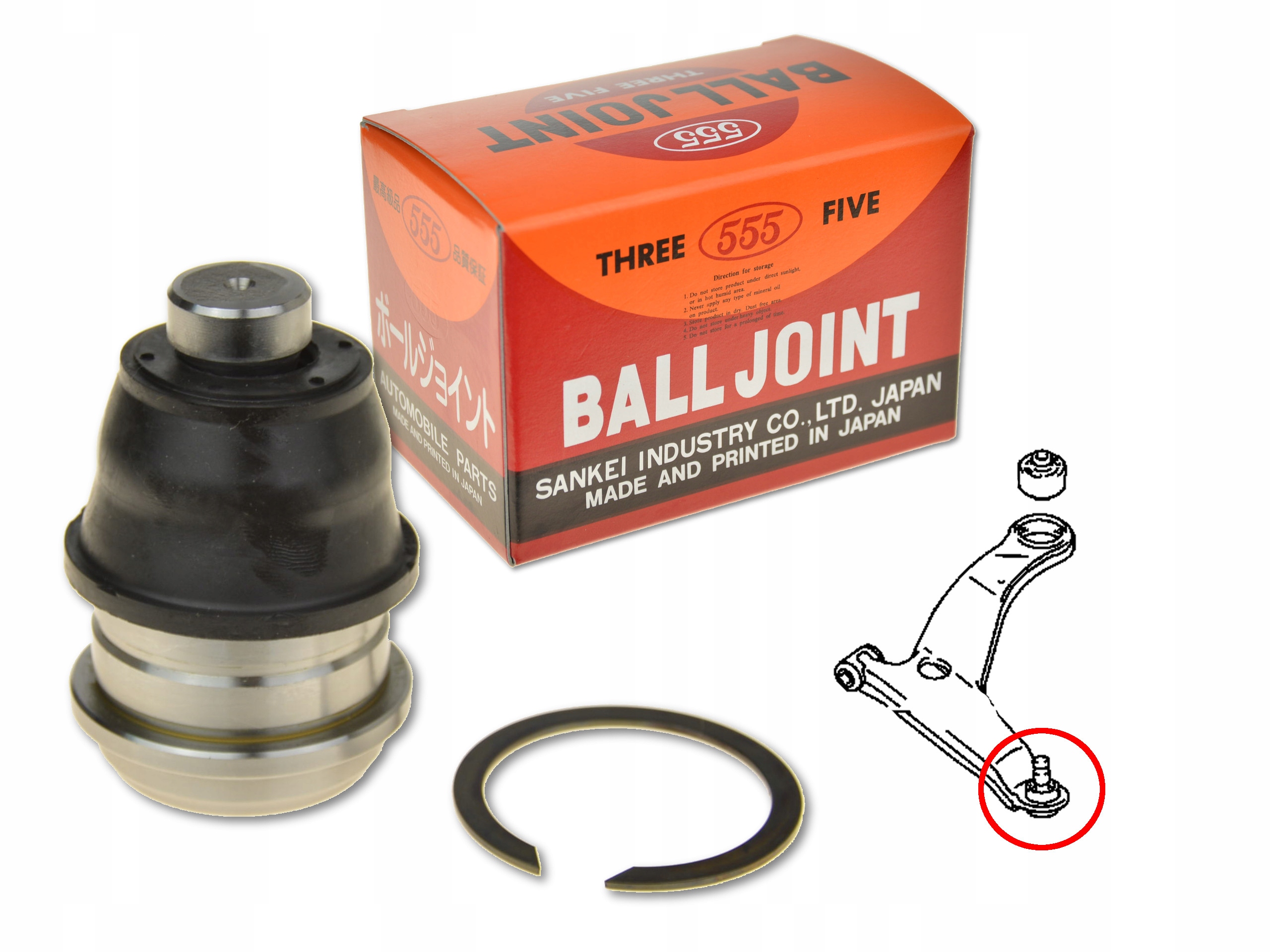 Штырь коромысла передний передний SB-B072 555 JAPAN