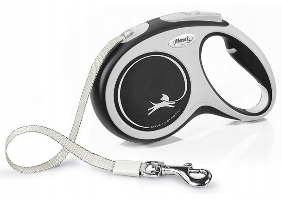 Levně Flexi New Comfort Vodítko páska M 5 m černá [FL-3646]