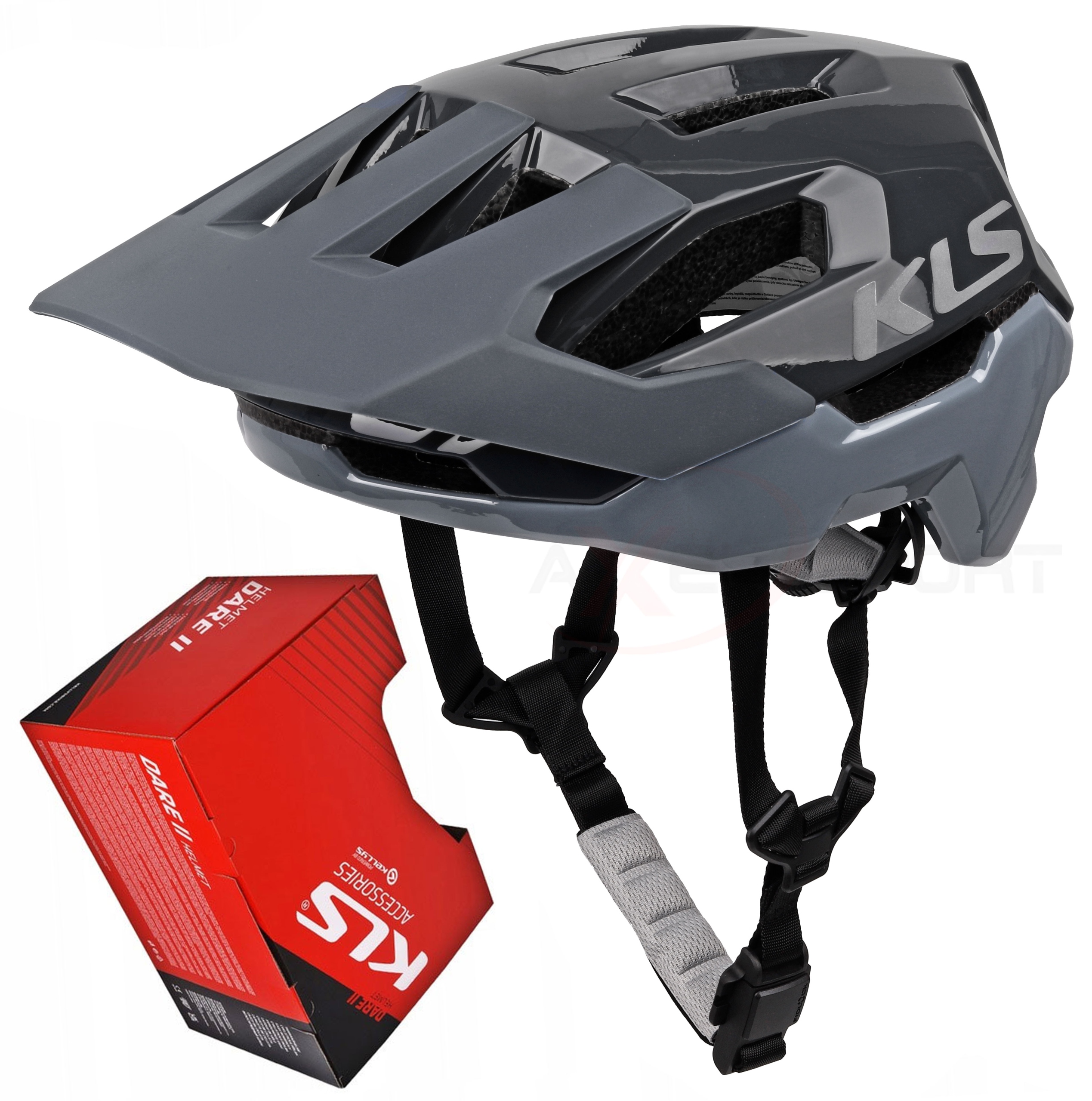 Cyklistická helma Trail Mtb Kellys Dare II steelblue L/XL 58-61