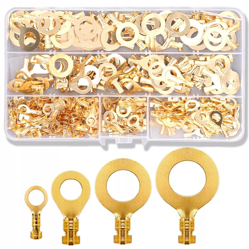 DUŻY ZESTAW KONEKTORY OCZKOWE M5 M6 M8 M10 300 szt.