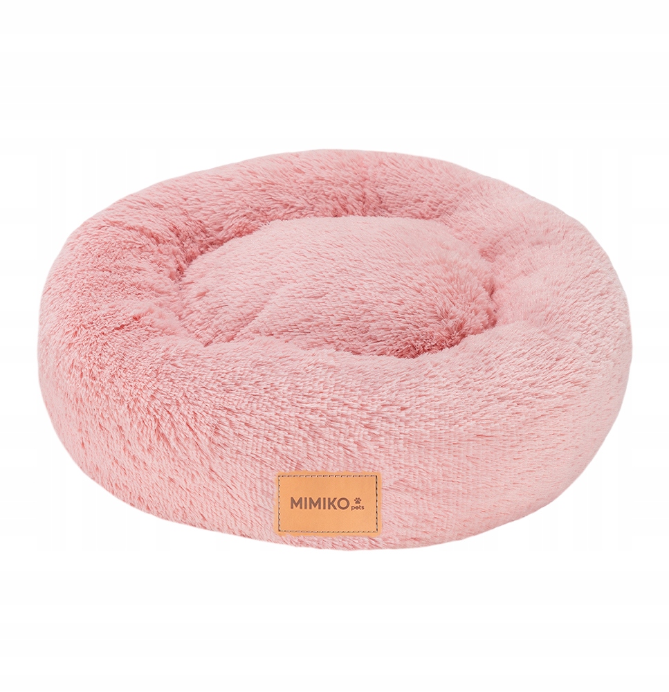 Levně Pelíšek Kulaté Růžové Vel M 45 cm pro psa Mimiko.