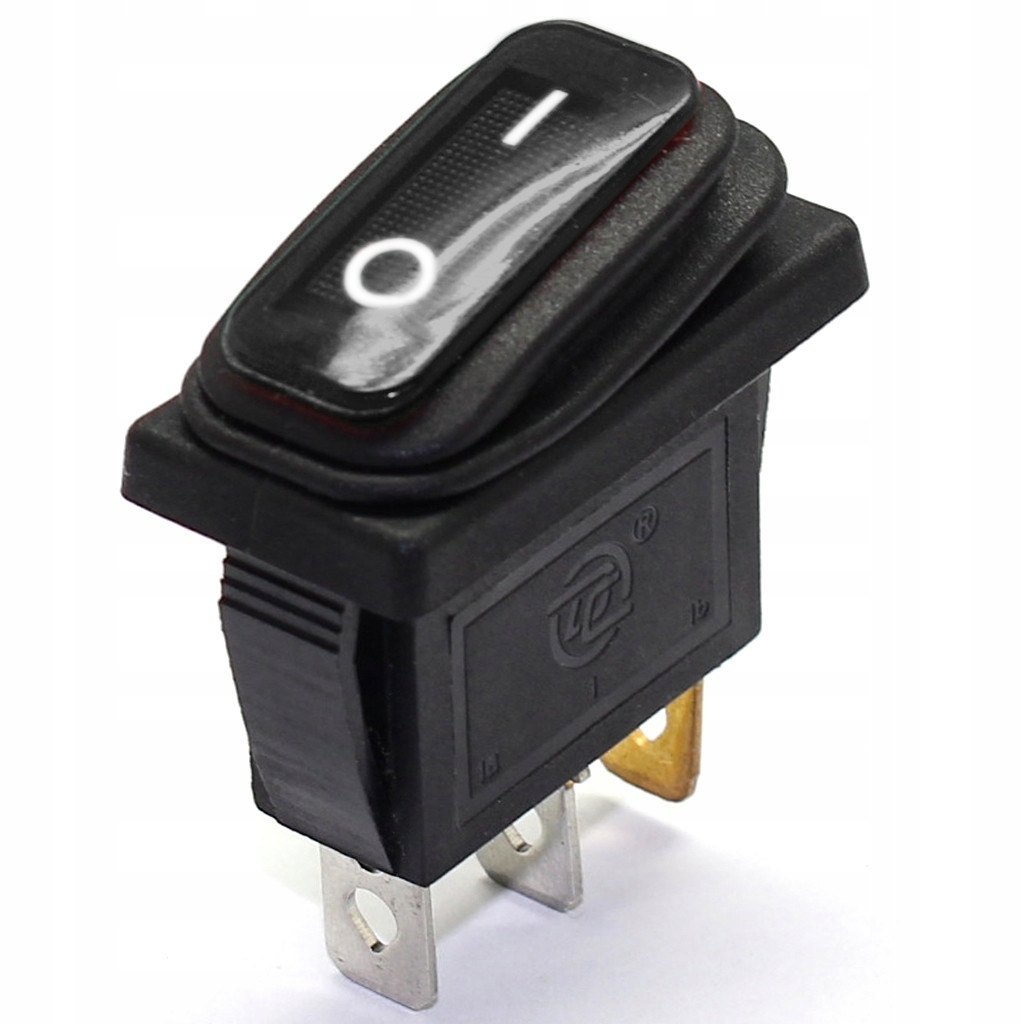 PRZEŁĄCZNIK ON-OFF KCD3 250V CZARNY IP65