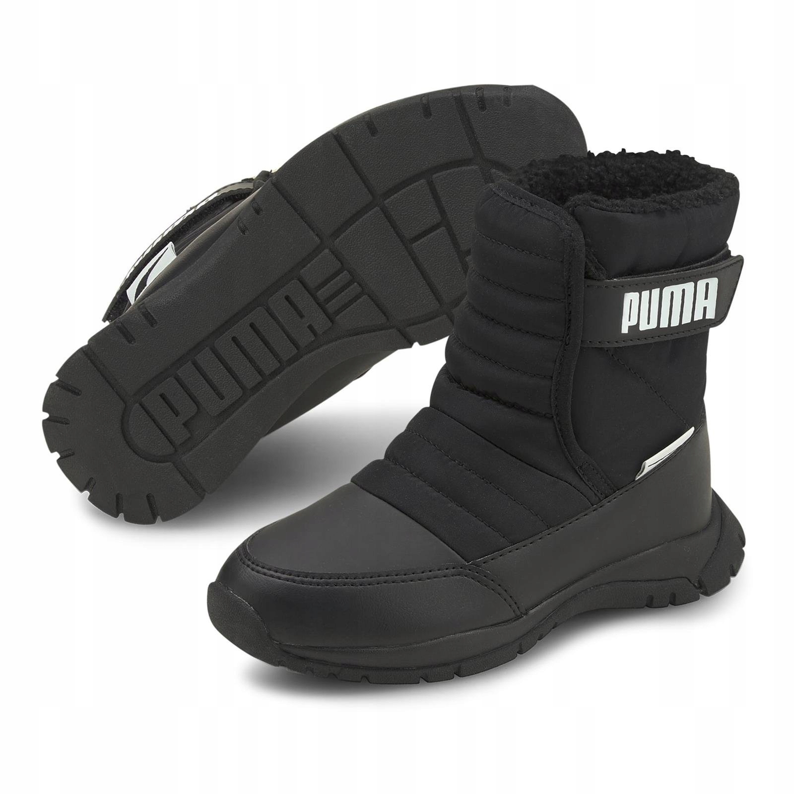 Buty dziecięce zimowe Puma Nieve Boot 38074503 wysokie rzep 31,5