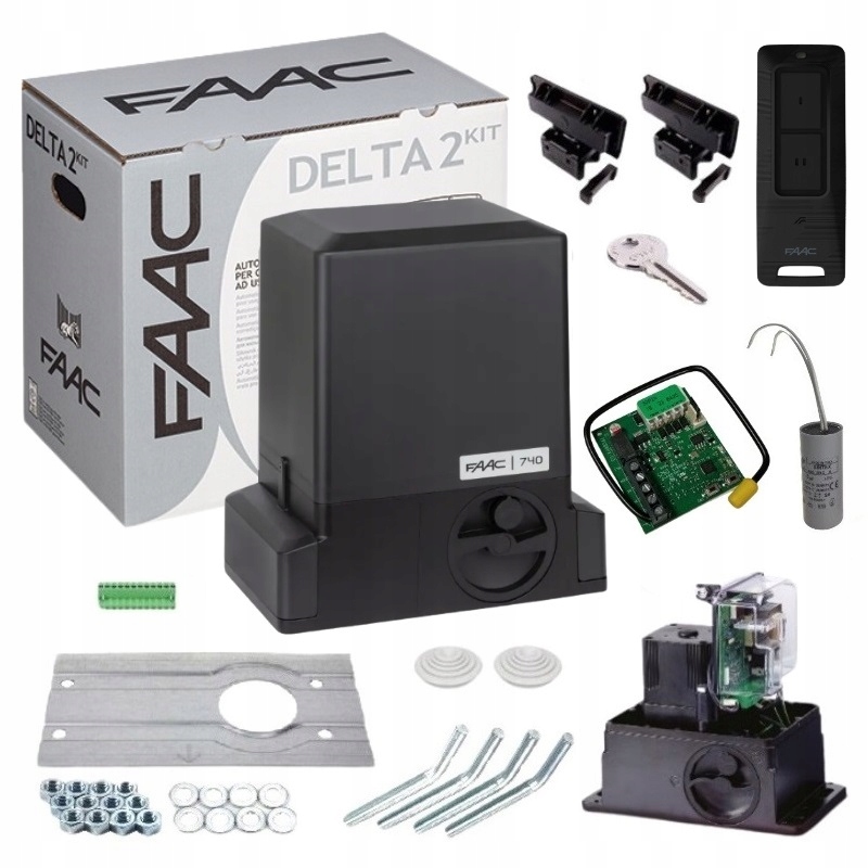 Zestaw Faac Delta 2 740 230V Basic do bram do 500 kg Pilot XT2 Fds