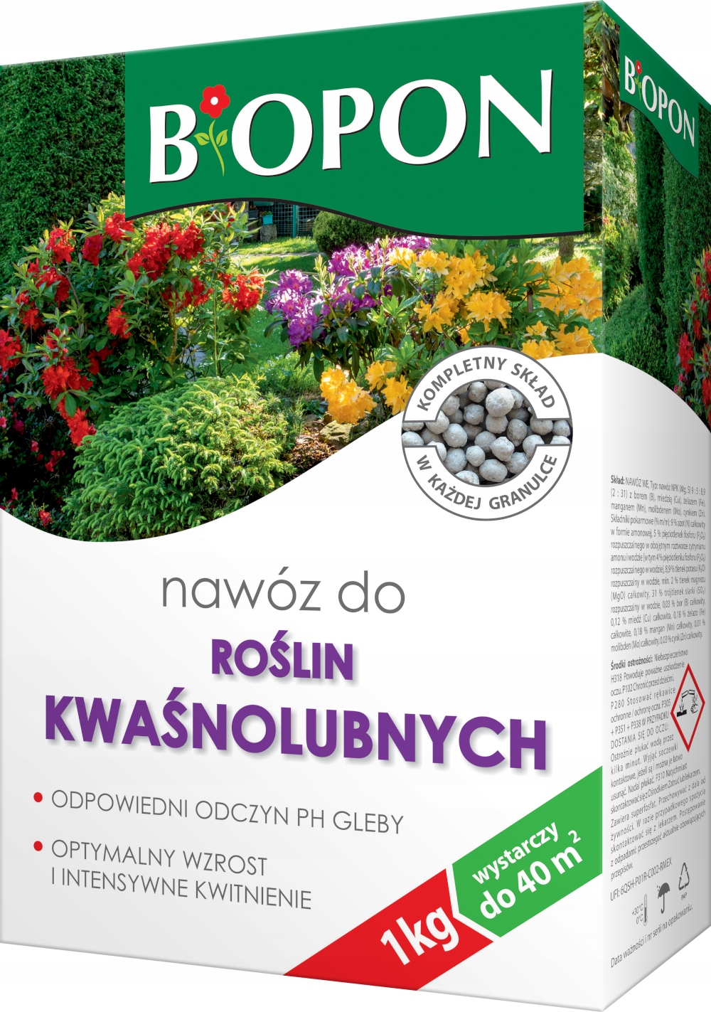 

Biopon Nawóz do roślin kwaśnolubych granulat 1kg