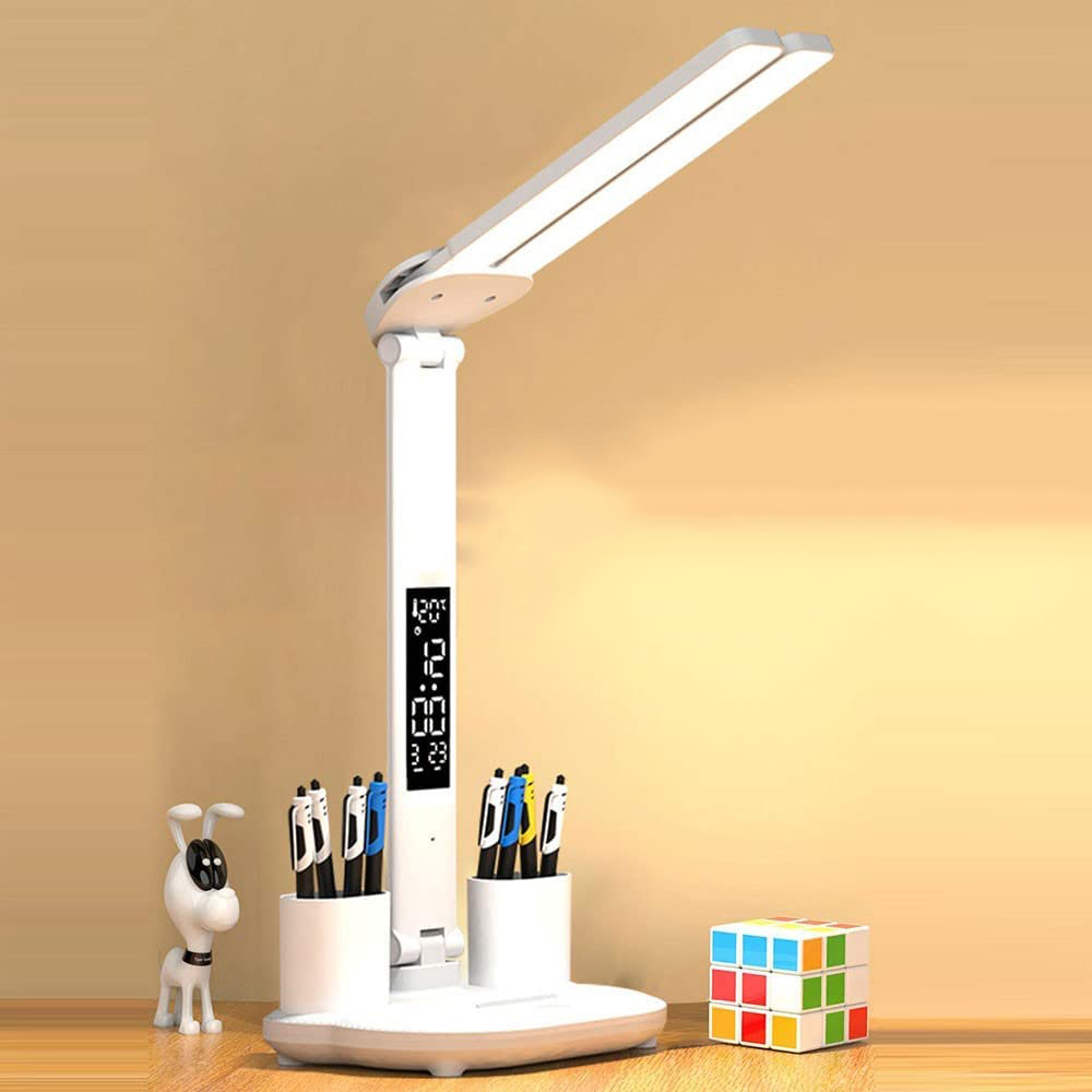 LAMPKA BIURKOWA LED, LAMPKA LED CHRONIĄCA OCZY, PODWÓJNA GŁOWICA LAMPA Kolor biały