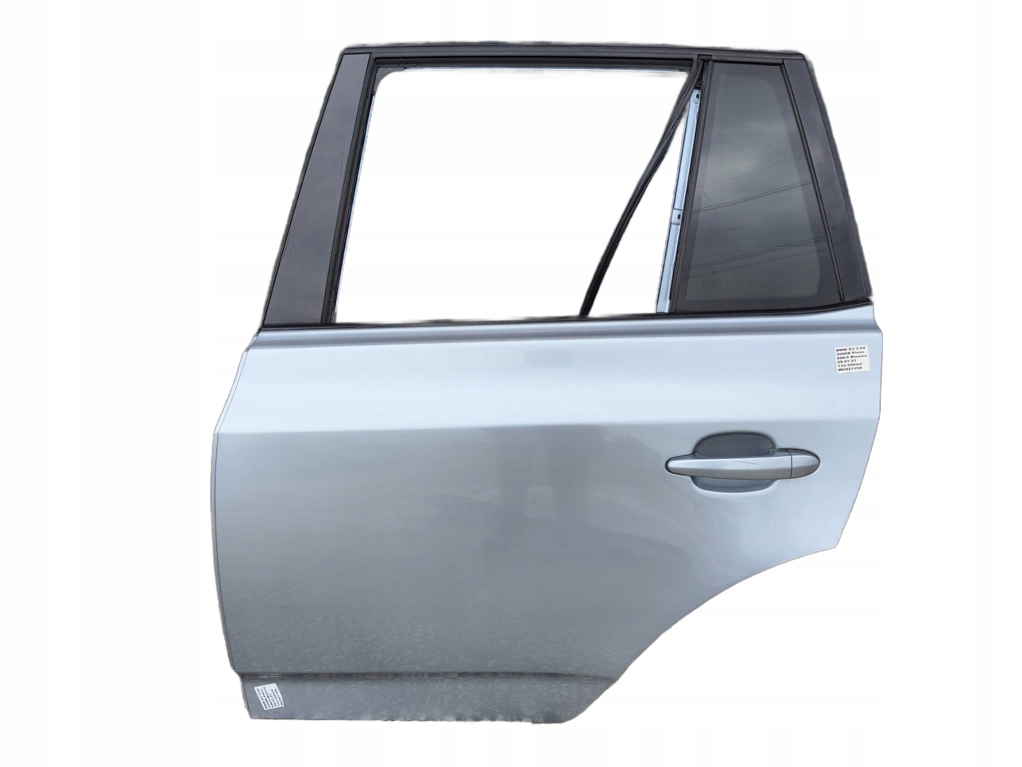 BMW E83 X3 3.0D door left rear part 896 BLUEWATER