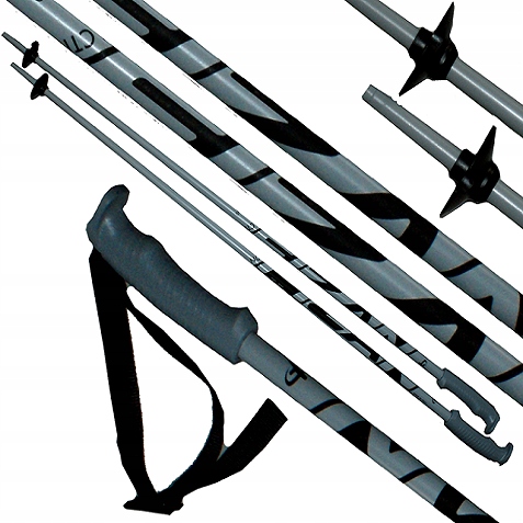 Kije kijki narciarskie Fizan Action 135 cm grey