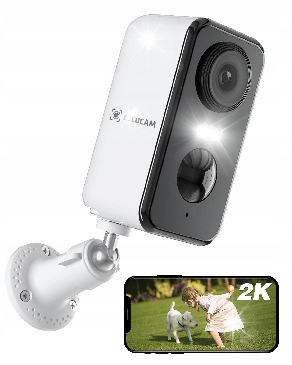 Vonkajšia Vnútorná Kamera 2K Akumulátorová Bezdrôtová