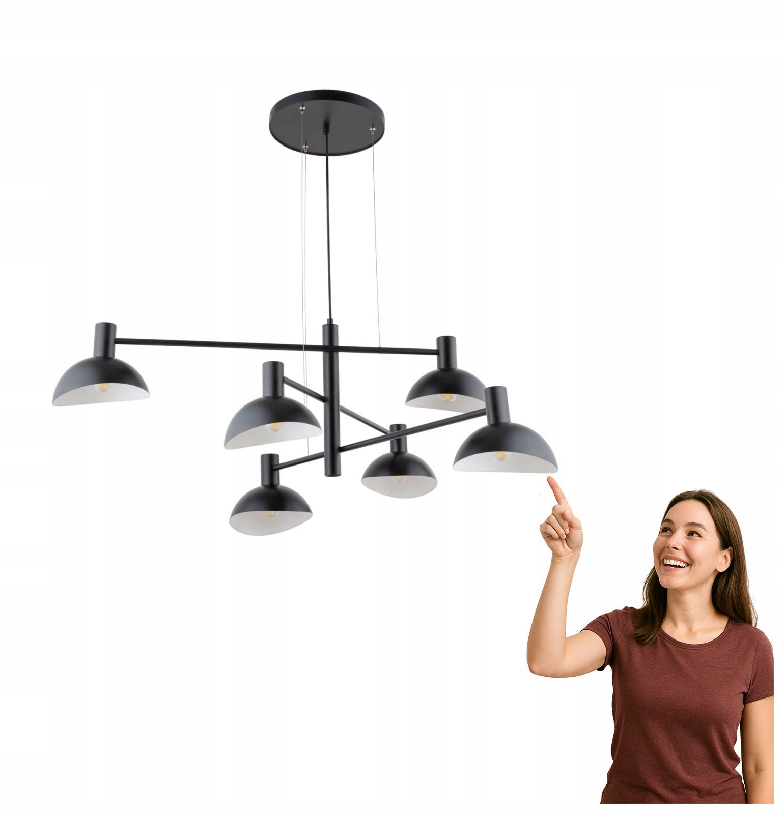 Závesná lampa Artis 6 40531 Sigma Lighting