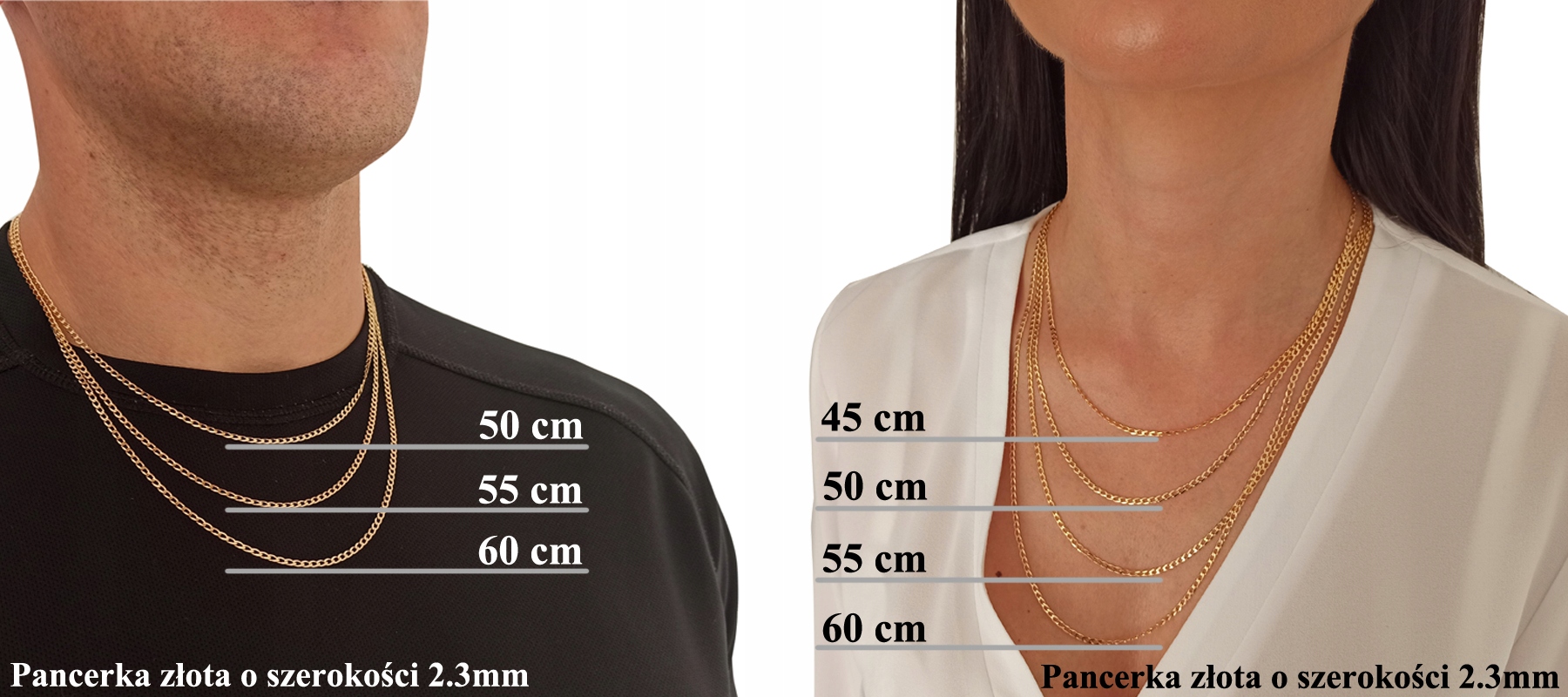 Łańcuszek srebrny figaro 50cm 5.7mm 925 Próba srebra 925