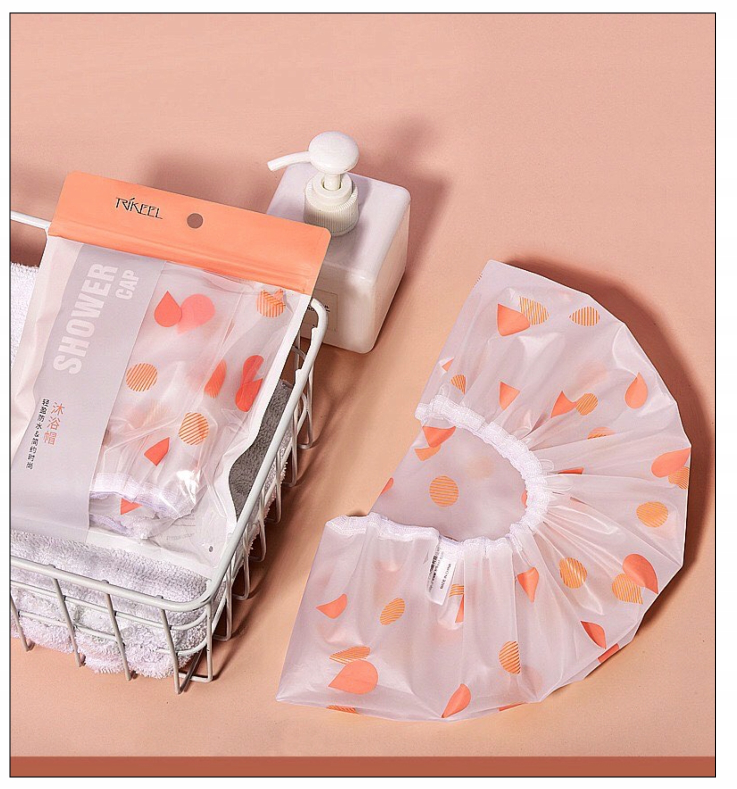 CZEPEK POD PRYSZNIC CZEPEK NA GŁOWĘ WODOODPORNY CZEPEK DO KĄPIELI NA WŁOSY Rodzaj ochronny