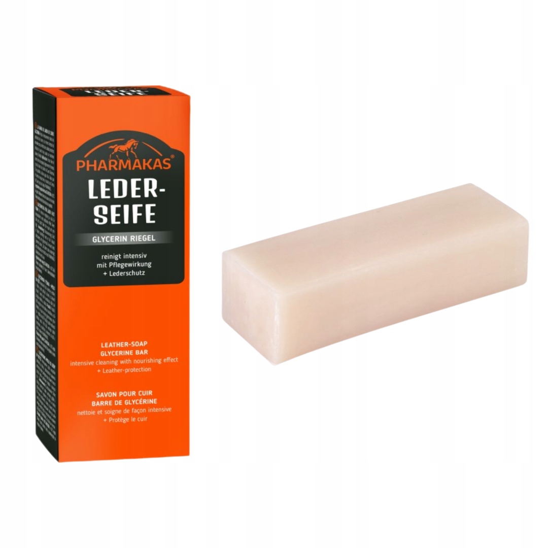Mydło do skór w kostce Leder Seife, 200 g, Pharmakas Horse Fitform