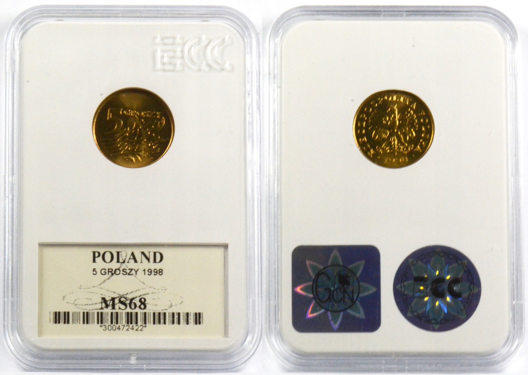 5 GROSZY 1998 MS68 9.04