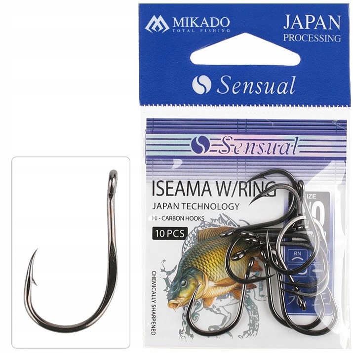 Haczyk Mikado Sensual Iseama W/Ring 12 z zadziorem 10 szt.