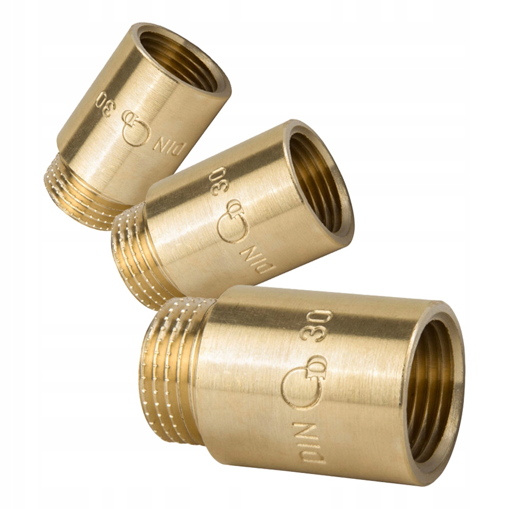 PRZEDŁUŻKA GW GZ 1/2" DN15 30mm ZŁĄCZKA MOSIĘŻNA DIAMOND