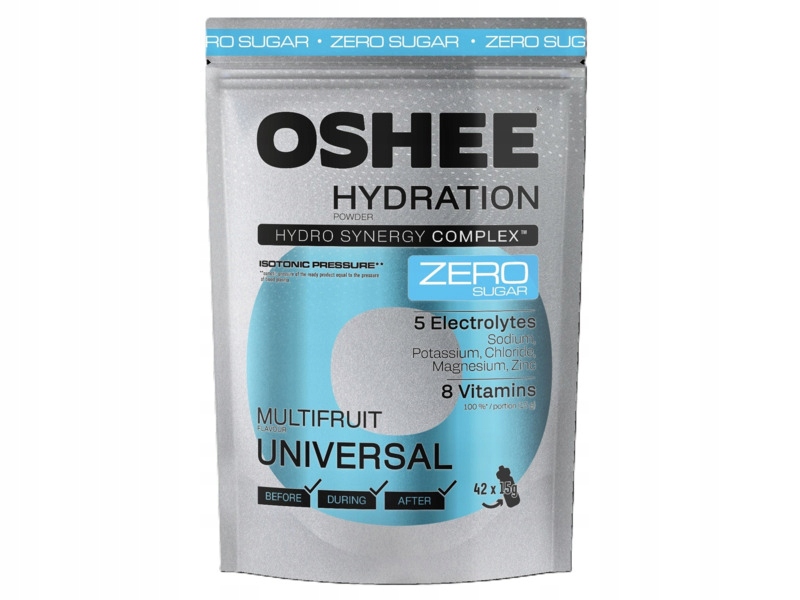 Izotonik OSHEE Hydration Zero Wieloowocowy (630 g)