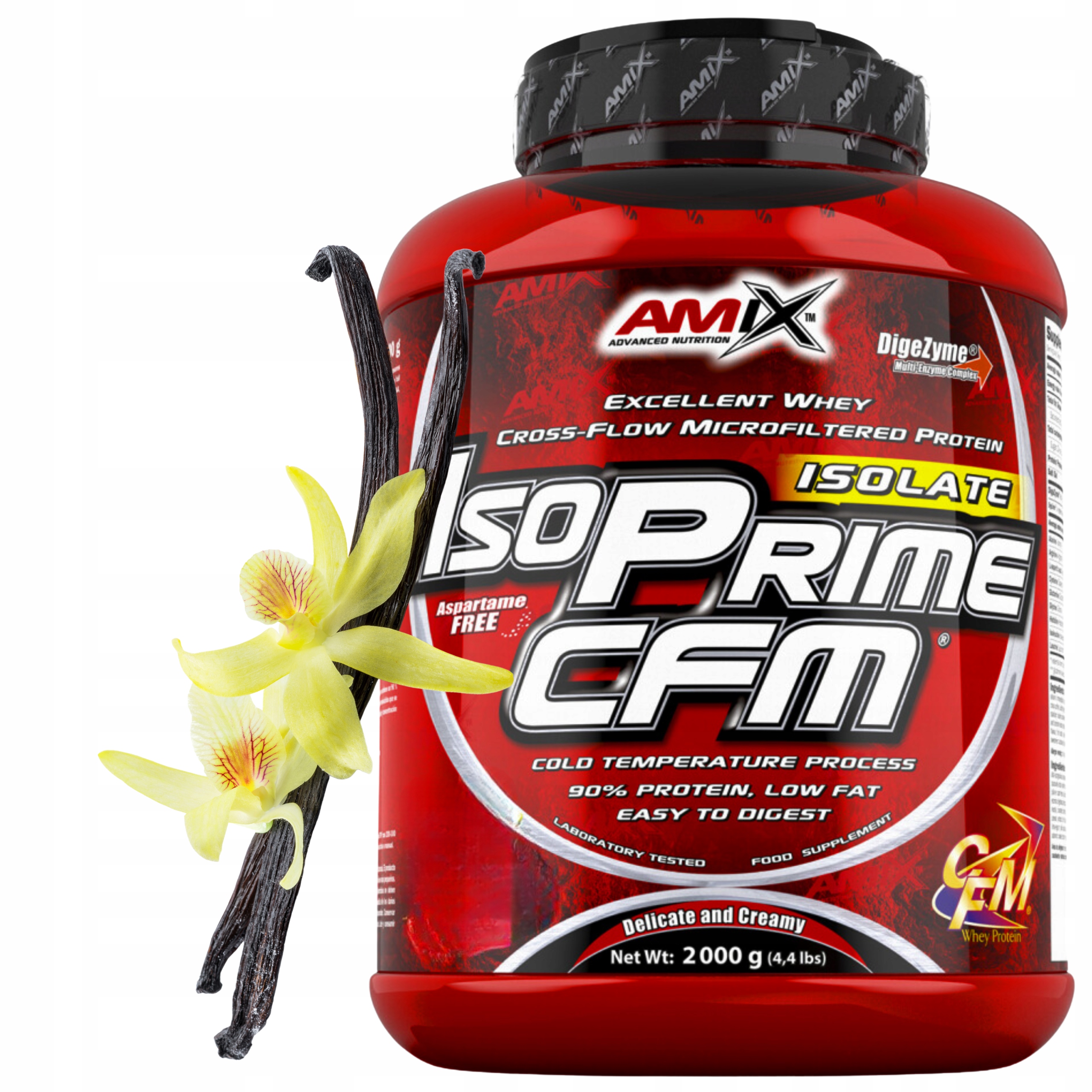 Protein Amix Isoprime Cfm 2000 g Lahodná Vanilka bez cukru