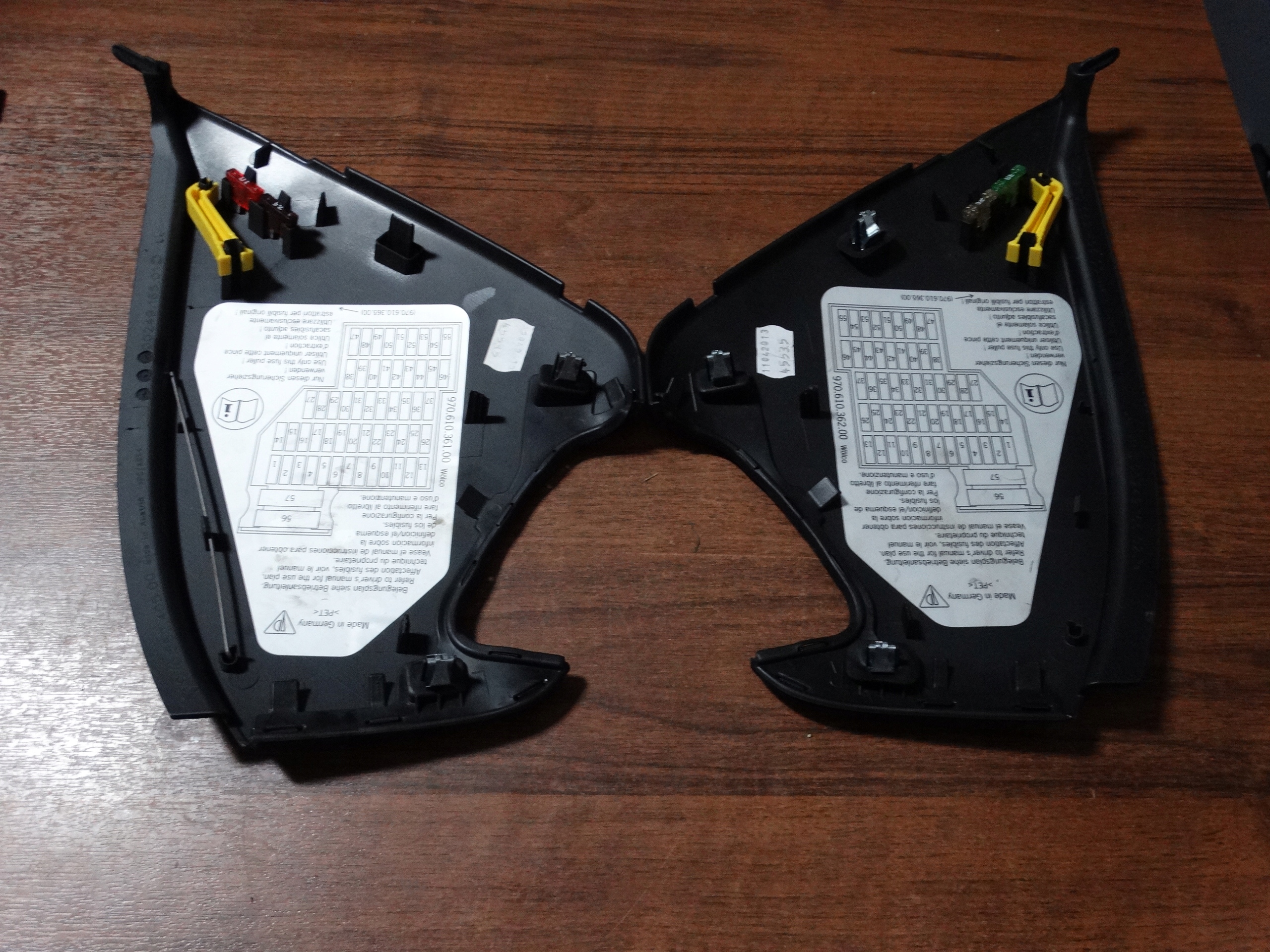 IDEAL cover consoles left and right PORSCHE 970 1