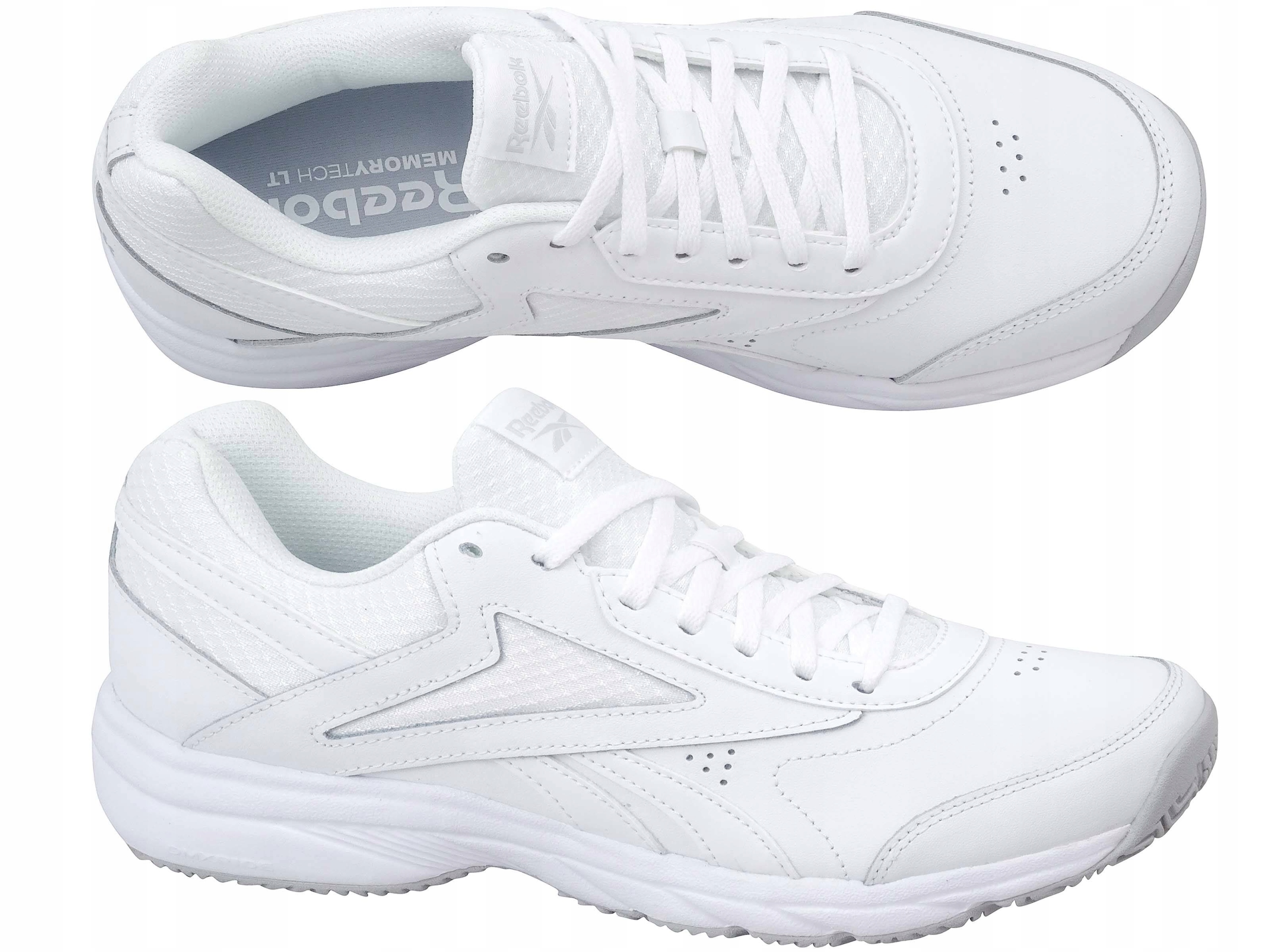 Reebok Sportovní kožené boty bílé Work N Cushion FU7354 100001161 Vel. 43