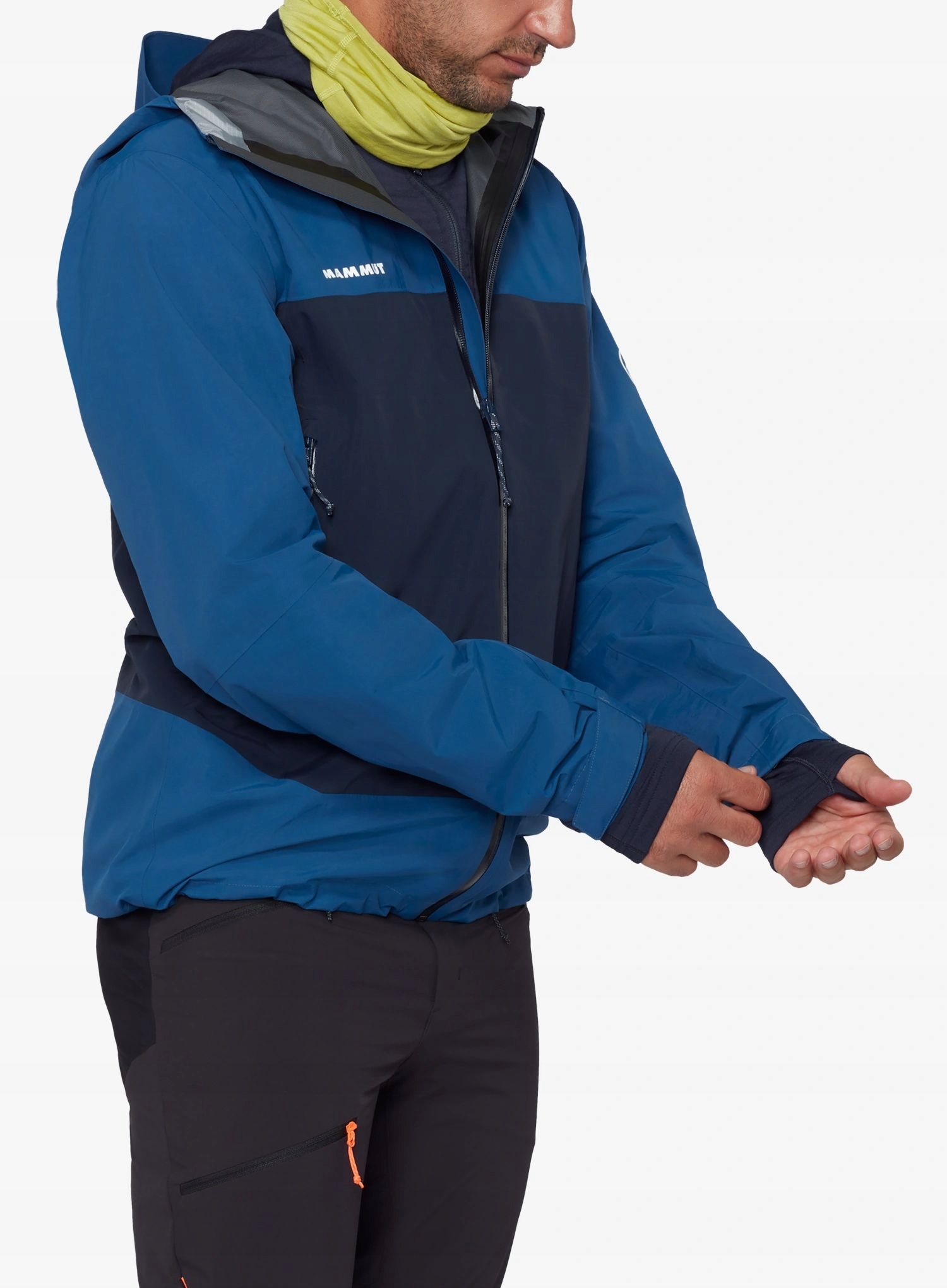 Bunda s membránou Mammut Crag Hs Hooded Jacket tschiel/marine M