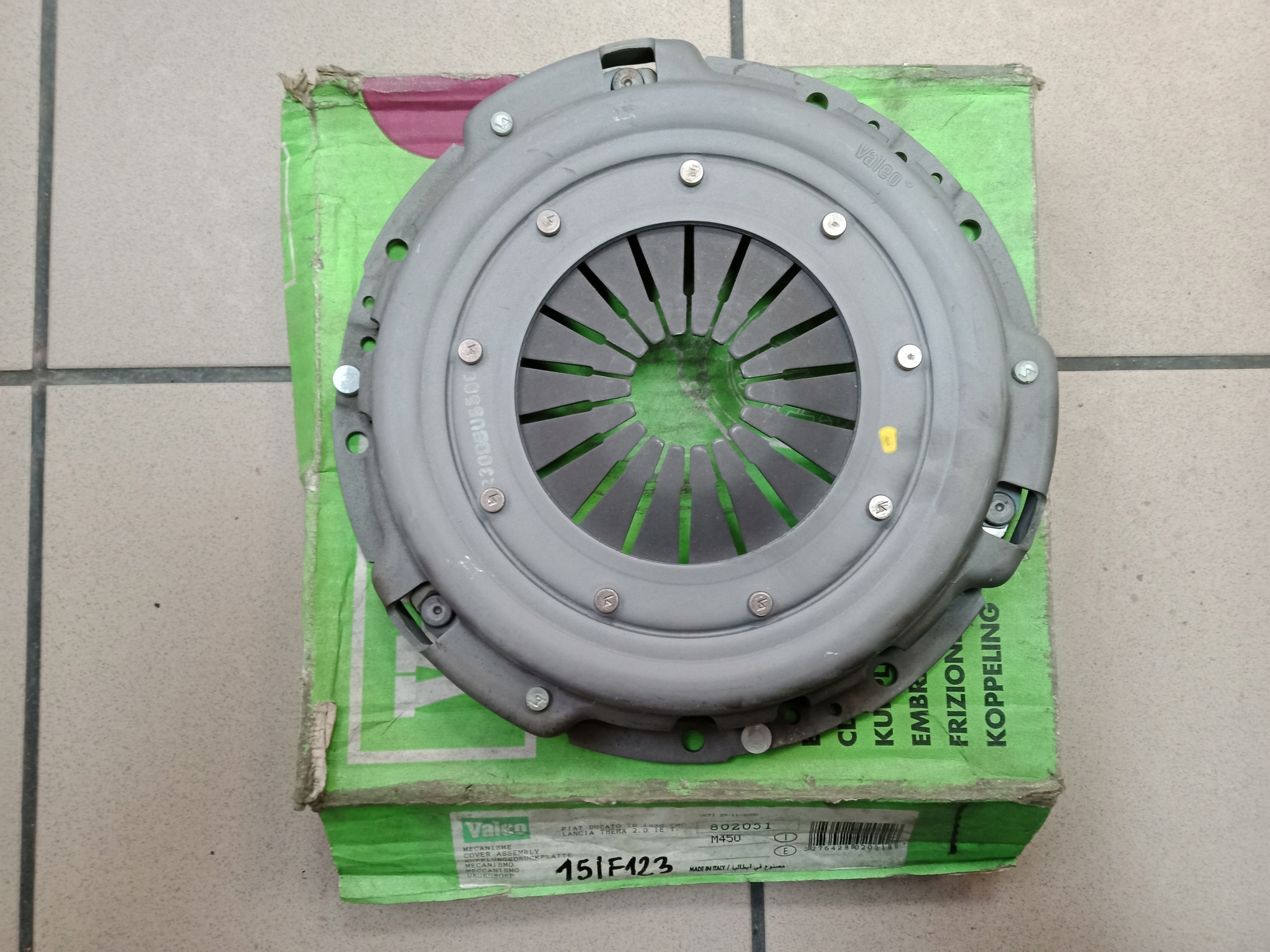 M450 - FIA Ducato PEUGEOT J5 Затискач зчеплення VALEO 802051