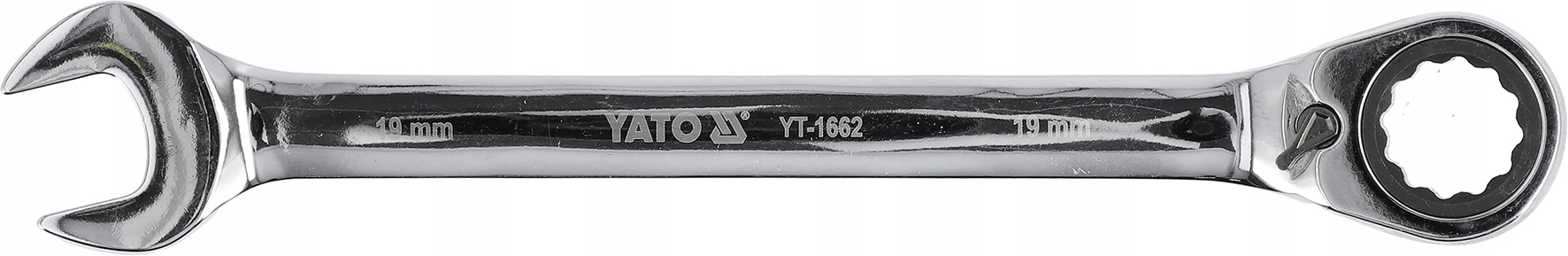 Klucz płasko-oczkowy z grzechotką 19 mm Yato YT-1662