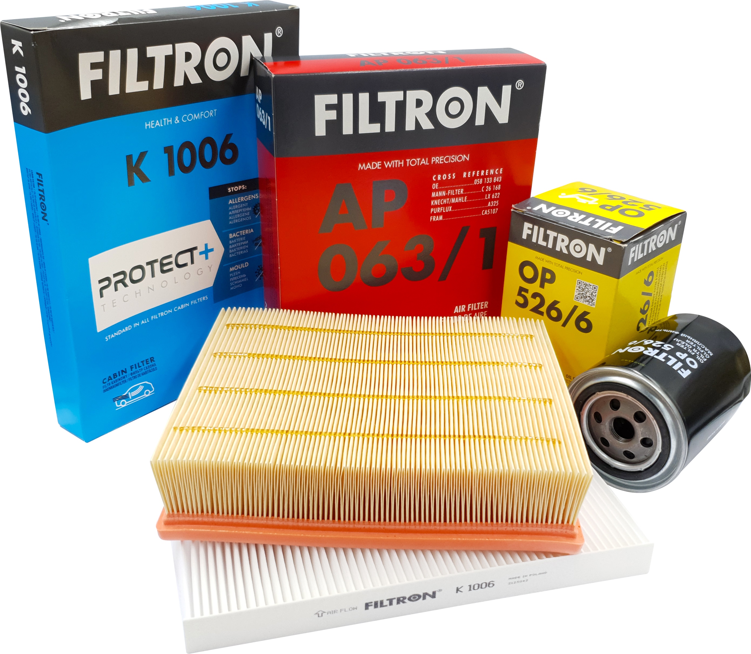 ZESTAW FILTRÓW VW PASSAT B5 FL 1.8 T 20V FILTRON