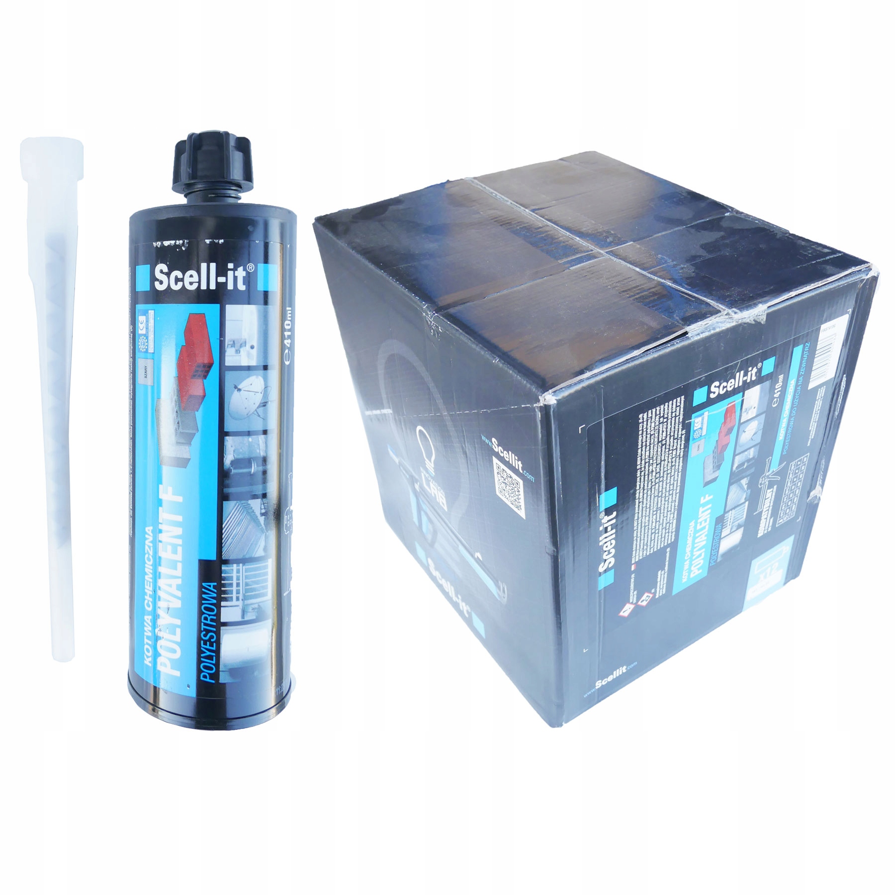 

12 szt Kotwa chemiczna 410ml Scell it żywica