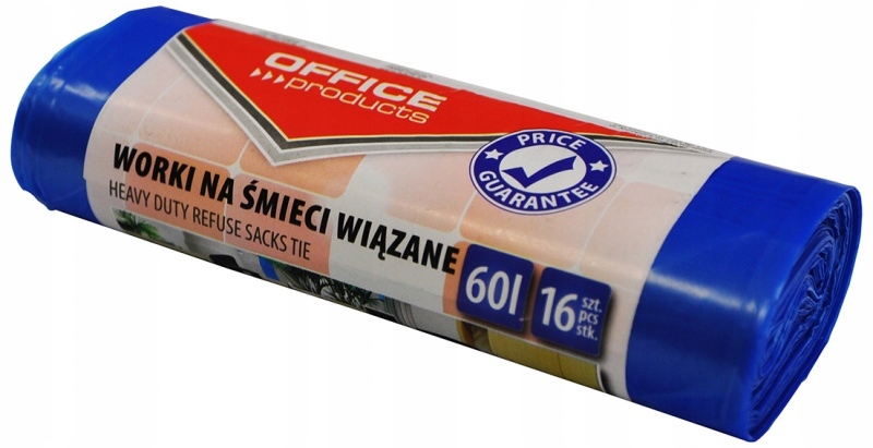 

Worki na śmieci wiązane 60L 16szt