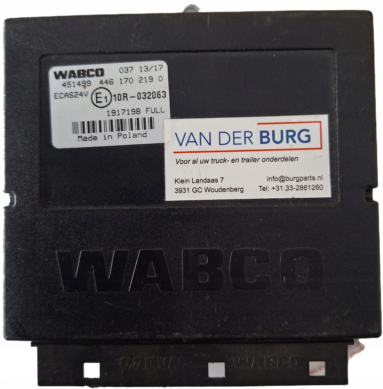 Bedienteil ECAS DAF XF106 EURO6 4461702190 B-B