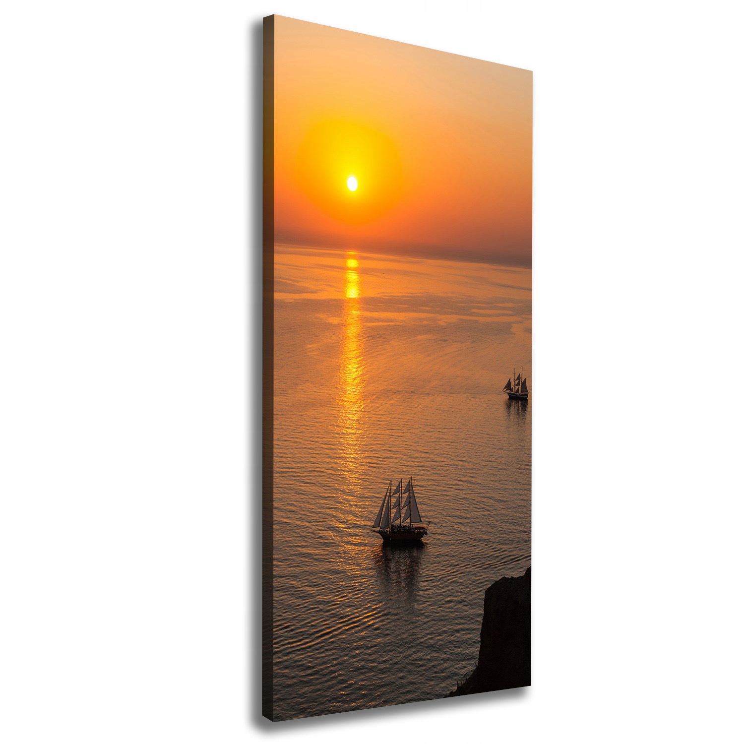 

Foto obraz na płótnie Zachód słońca morze 50x125cm