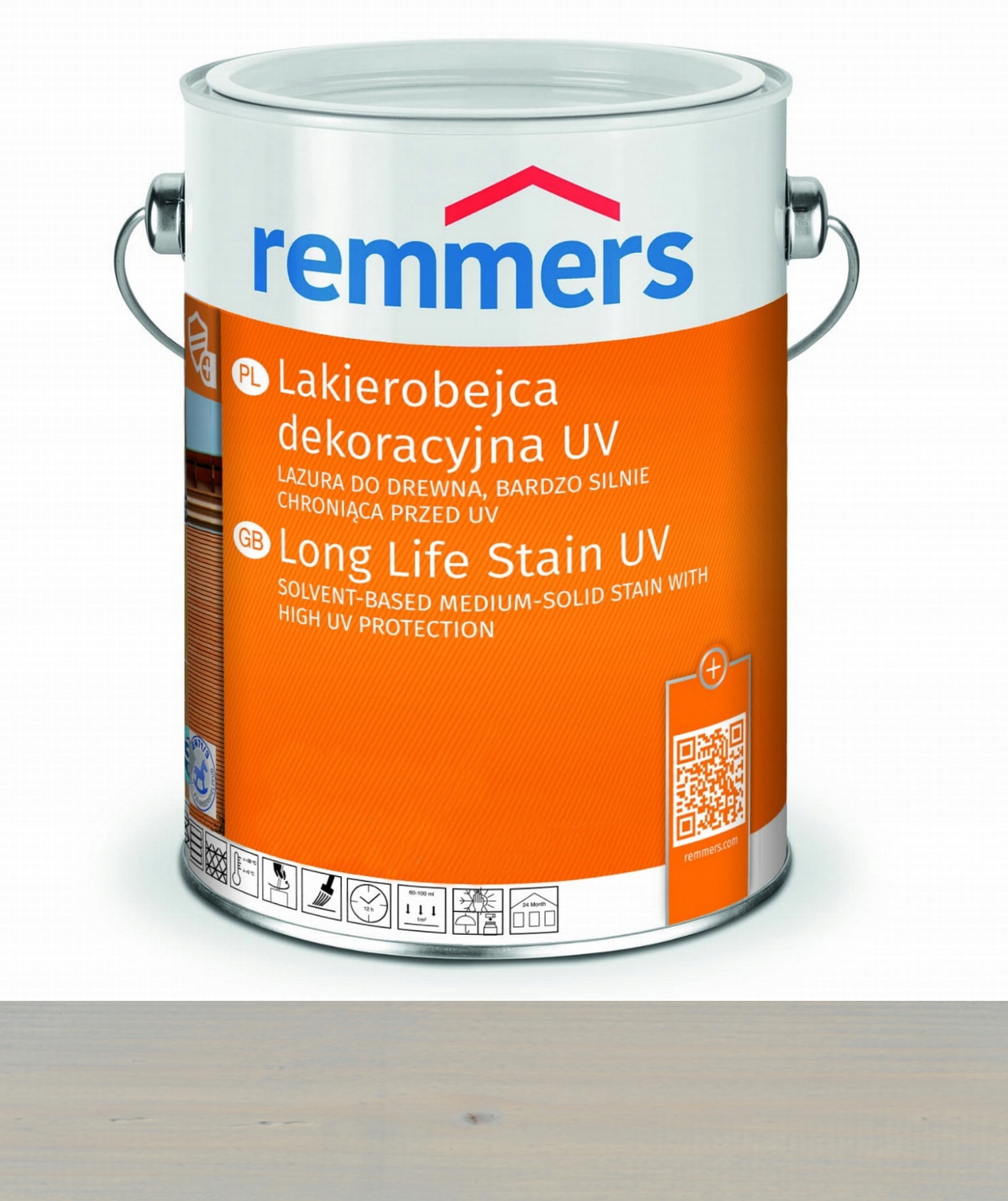 Remmers Uv dekorační lakovna 2,5L Stříbrně šedá