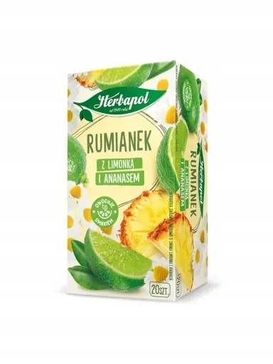 Levně 8 x Čaj Heřmánek s limetkou a ananasem 1,5 g x 20 ks