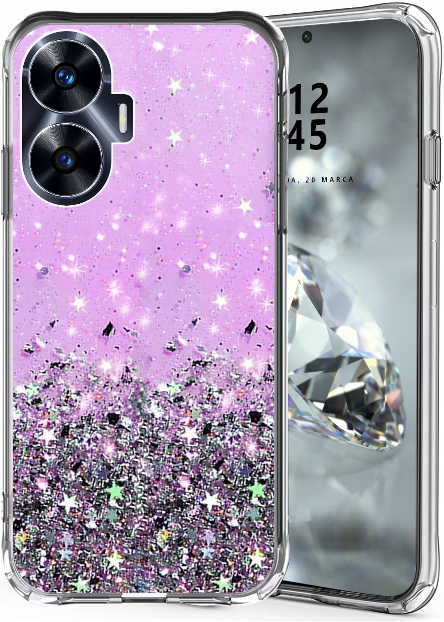 

Etui Do Realme C55 Shining Brokat Case