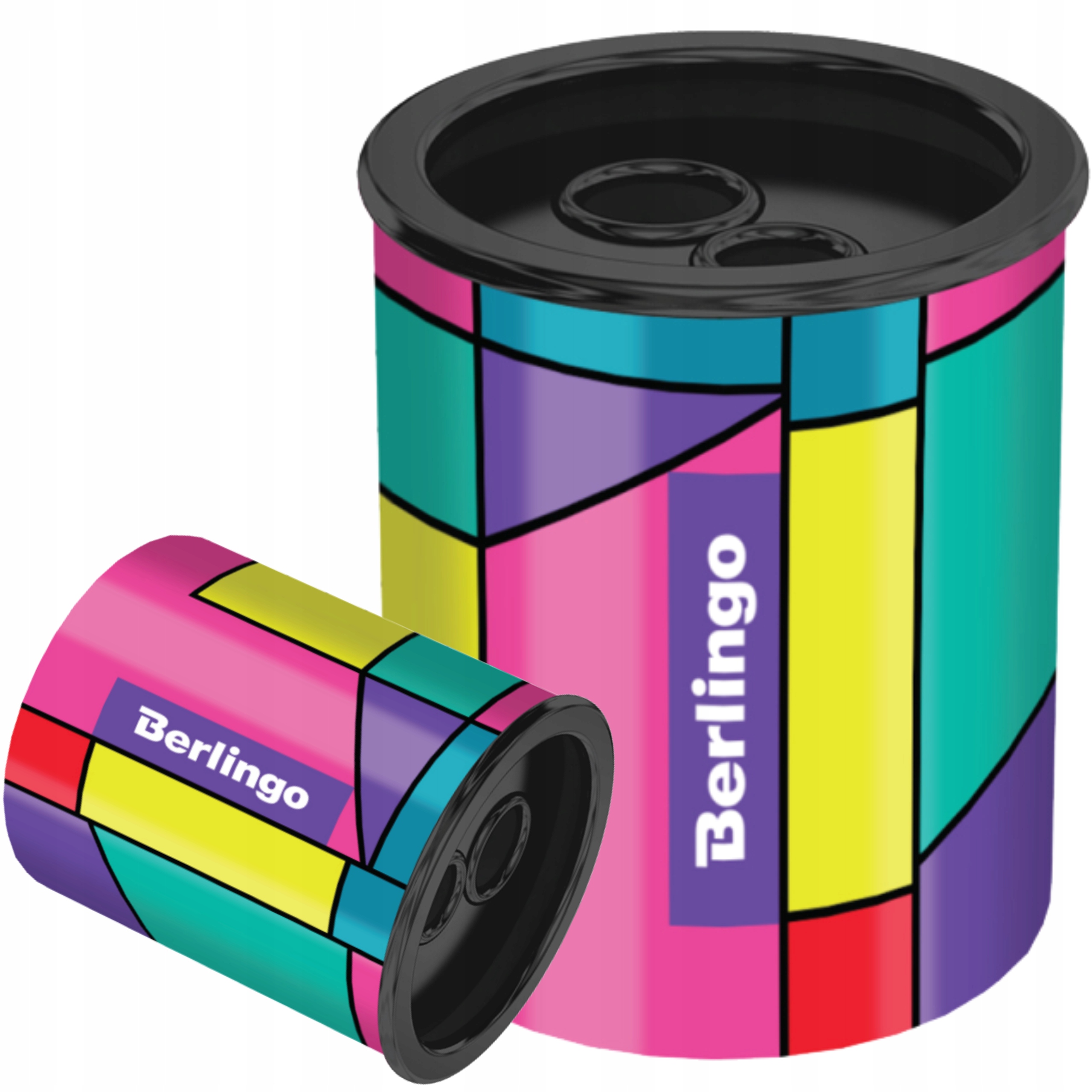 

Temperówka metalowa Color Block z pojemnikiem