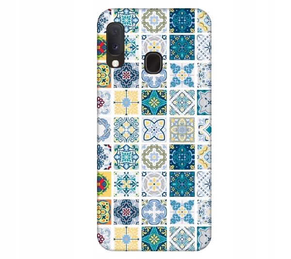 

Etui pokrowiec do Samsung Galaxy A20e Mozaika kafe