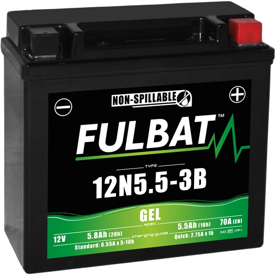 Akumulator żelowy Fulbat 12N5.5-3B 12V 5.8Ah 70A
