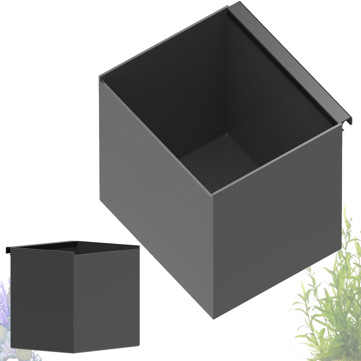 Přepadový box pro akvárium -22x18x22 cm, box pro akvarijní filtr