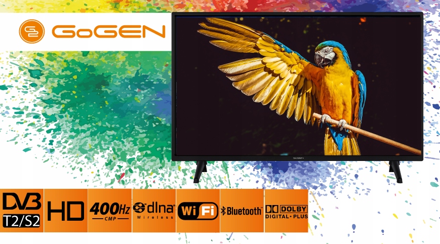 Telewizor SMART Android TV 24 cale HD WiFi DVB-T2 HEVC APLIKACJE Netflix Technologia HDR Tak