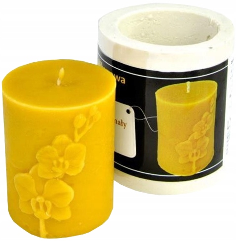 Silikonová Forma Válec Orchidej 9 cm