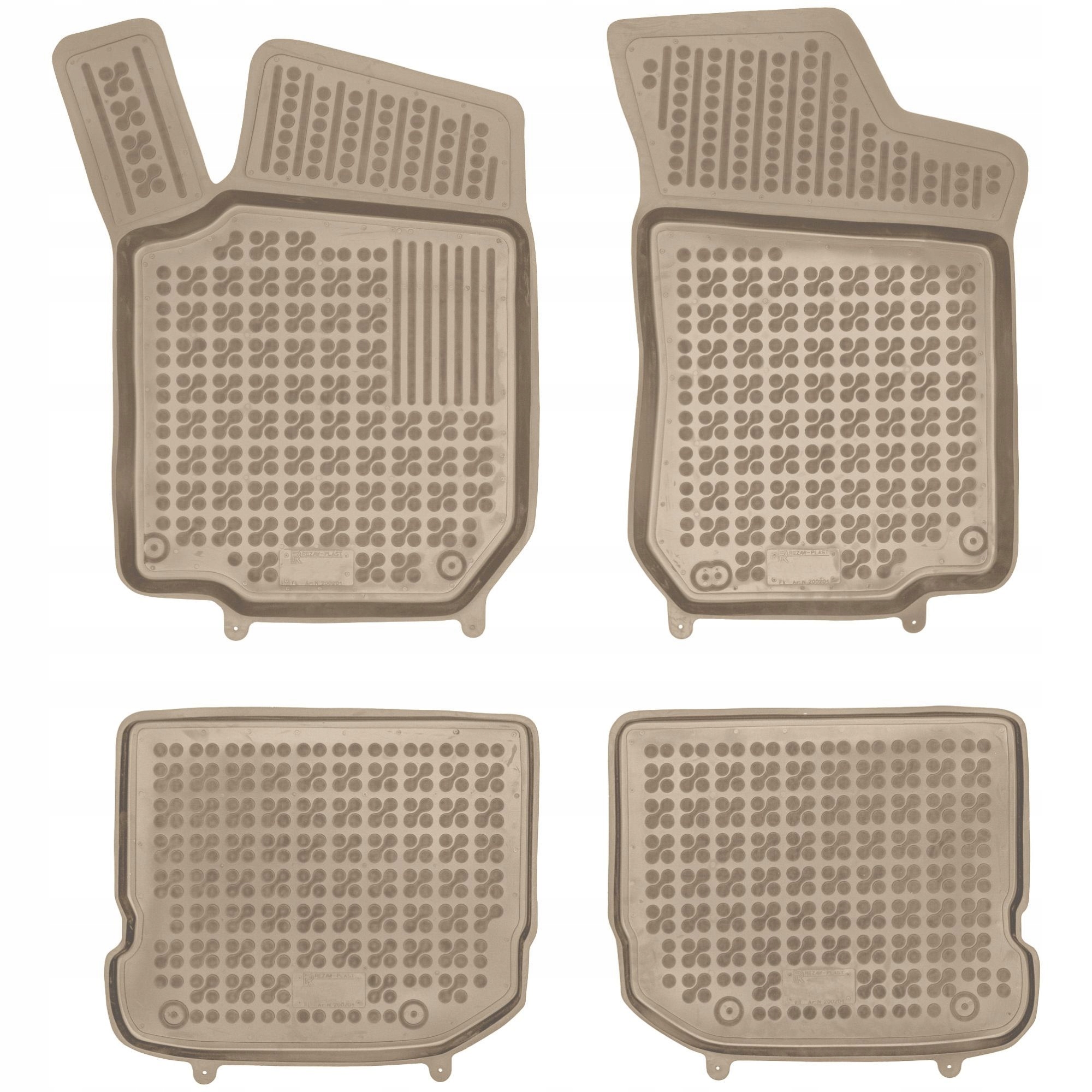 Béžové gumové rohože Seat Leon I (MK1) 1999-2005