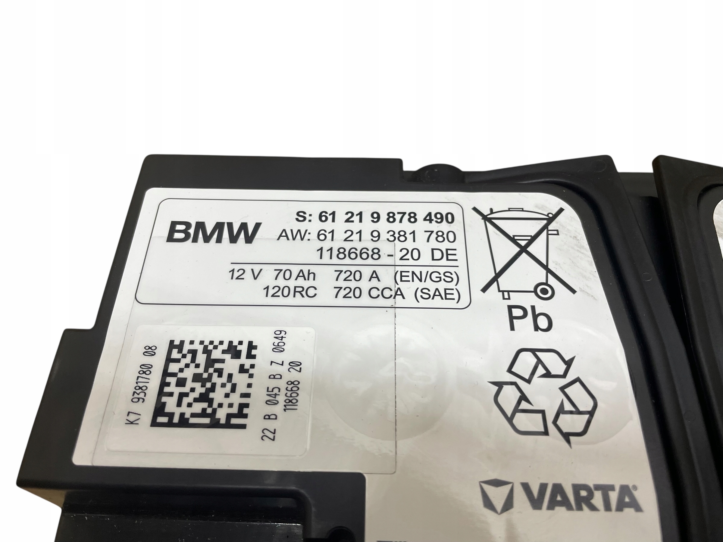 Batteria EFB BANNER 12V 70AH 700A BMW 2022R Originale