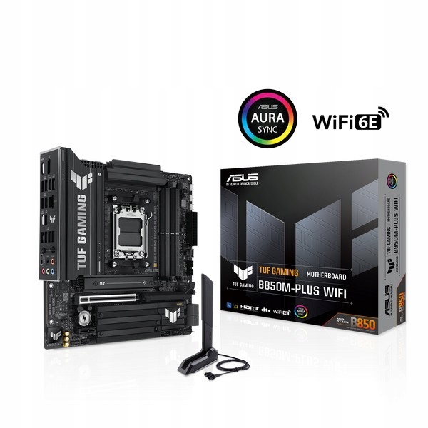 Asus Tuf Gaming B850M-PLUS Wifi soc AM5 DDR5 B850 mATX Hdmi Dp 90MB1IY0…