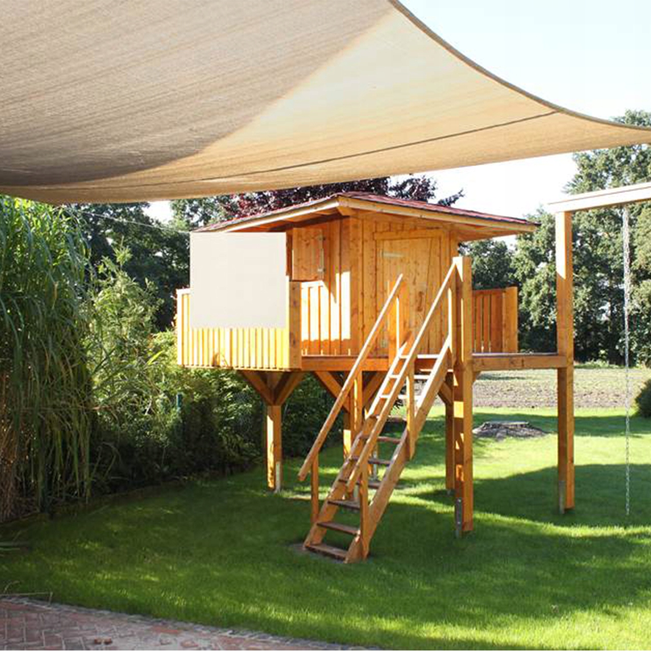 Slnečná plachta Bodega štvorcová, ochrana pred slnkom 500 x 500 cm