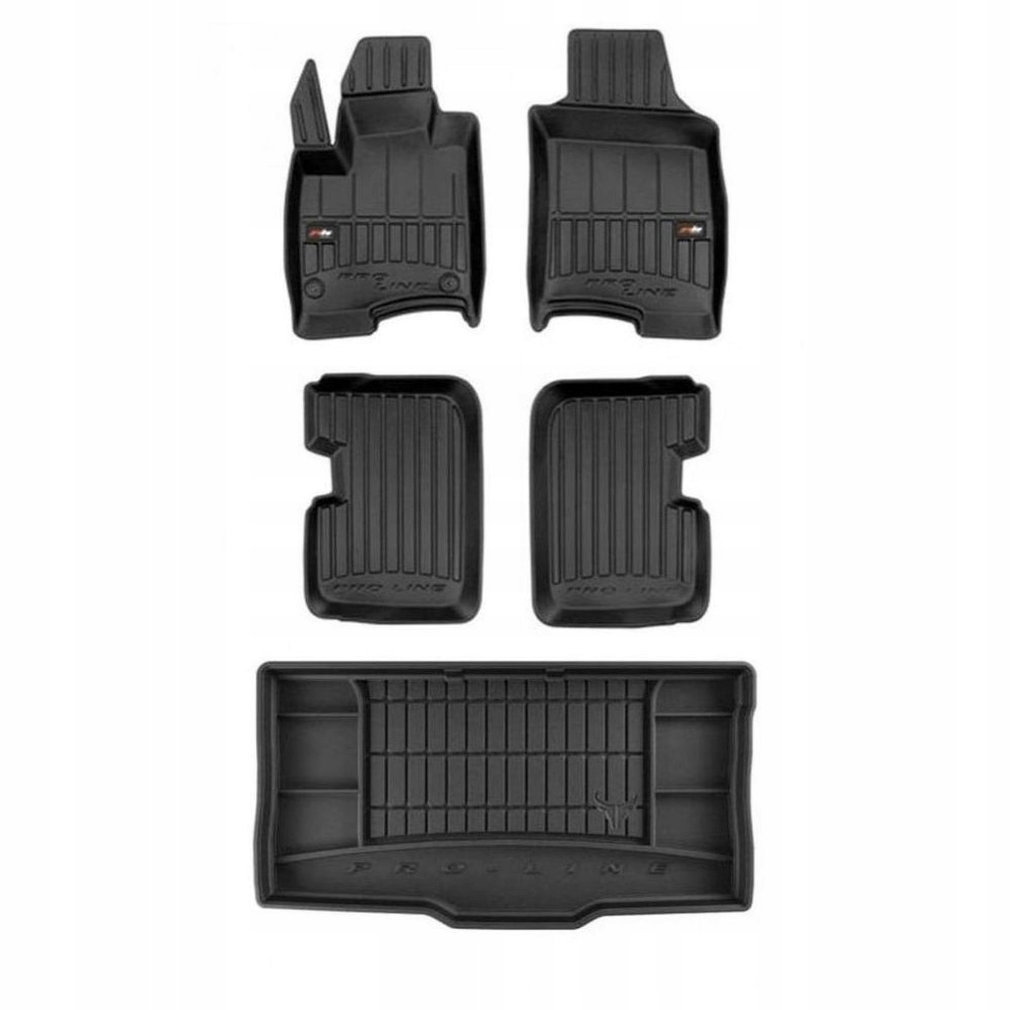 3D gumová sada koberců a rohožek Fiat Panda III od roku 2011 Hatchback, nepasuje