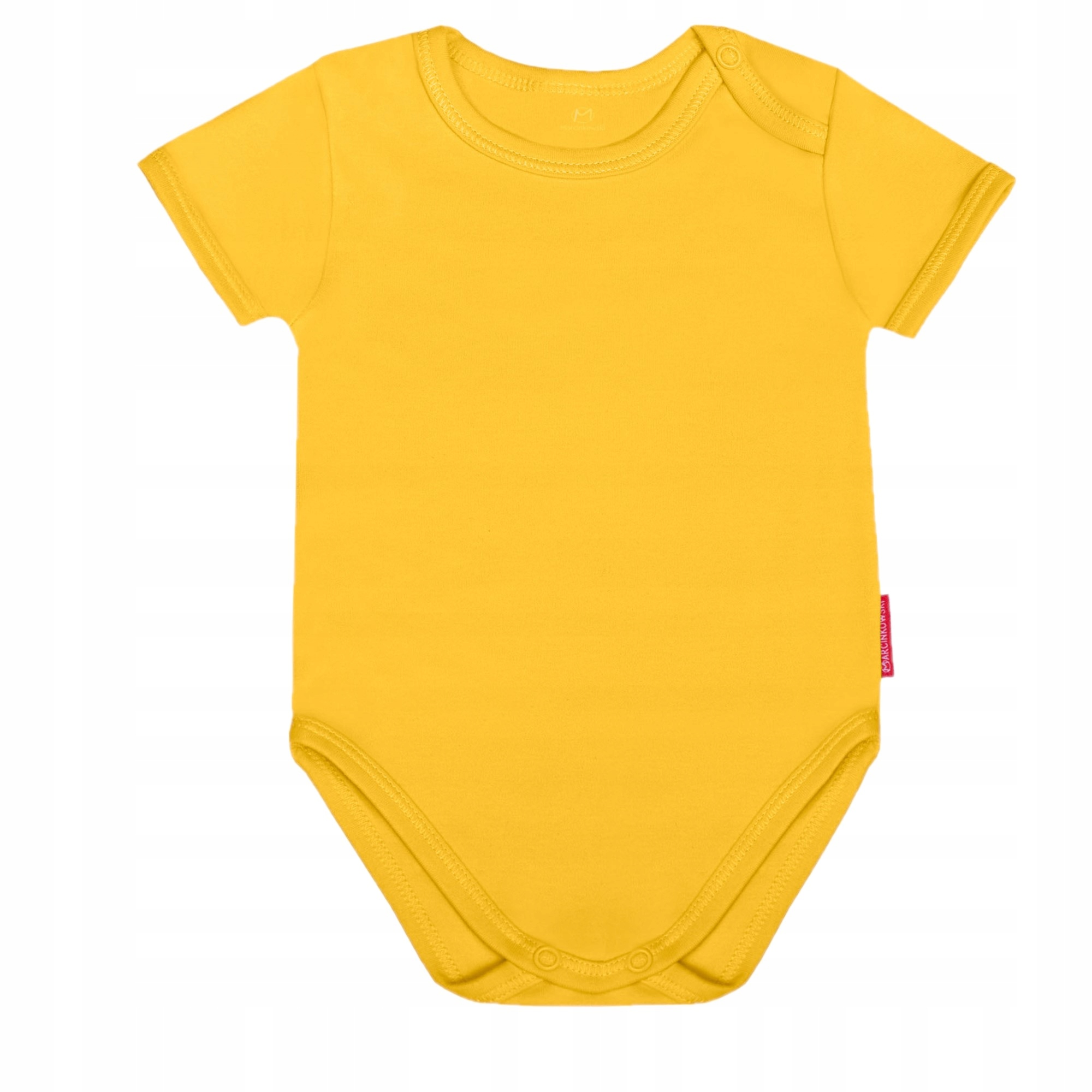 

Body Krótki Rękaw Żółte Gładkie 100% Bawełna 152CM