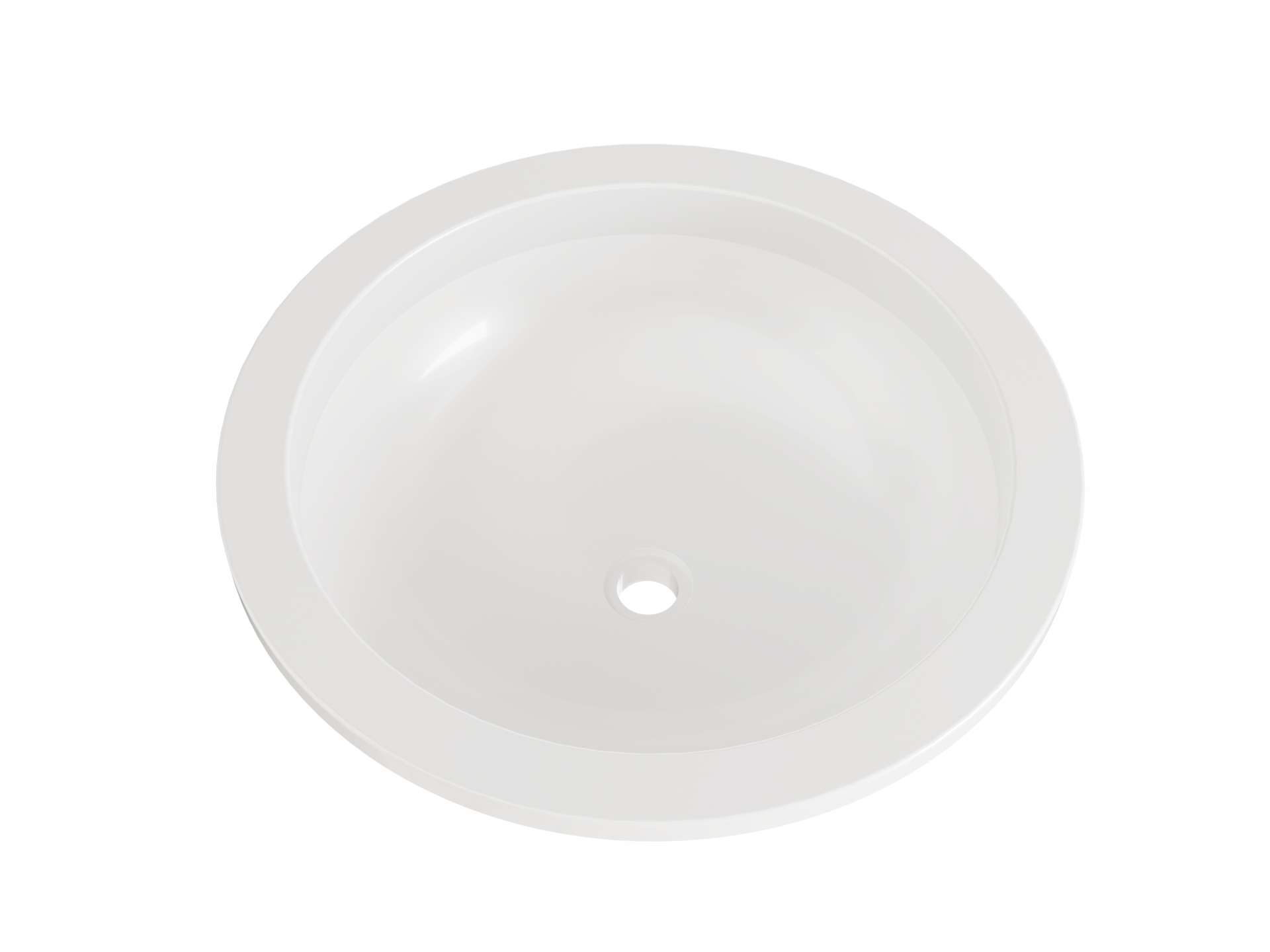 Zápustné/závěsné Umyvadlo Do Desky Malé 30, Bílé, Kulaté Do Koupelny