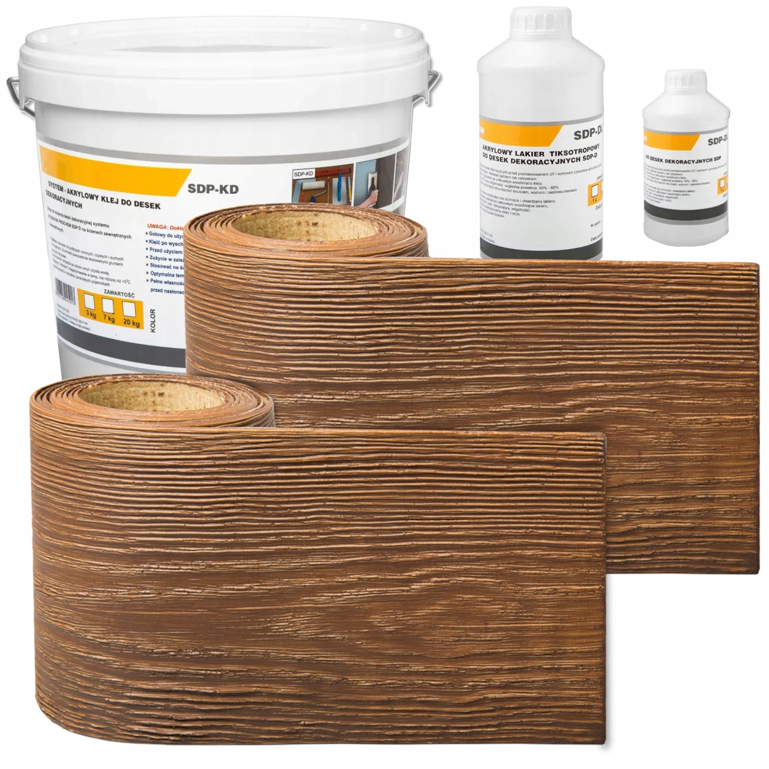 Fasádní deska Elastická imitace dřeva 3D Winchester Sada 0,83 m²