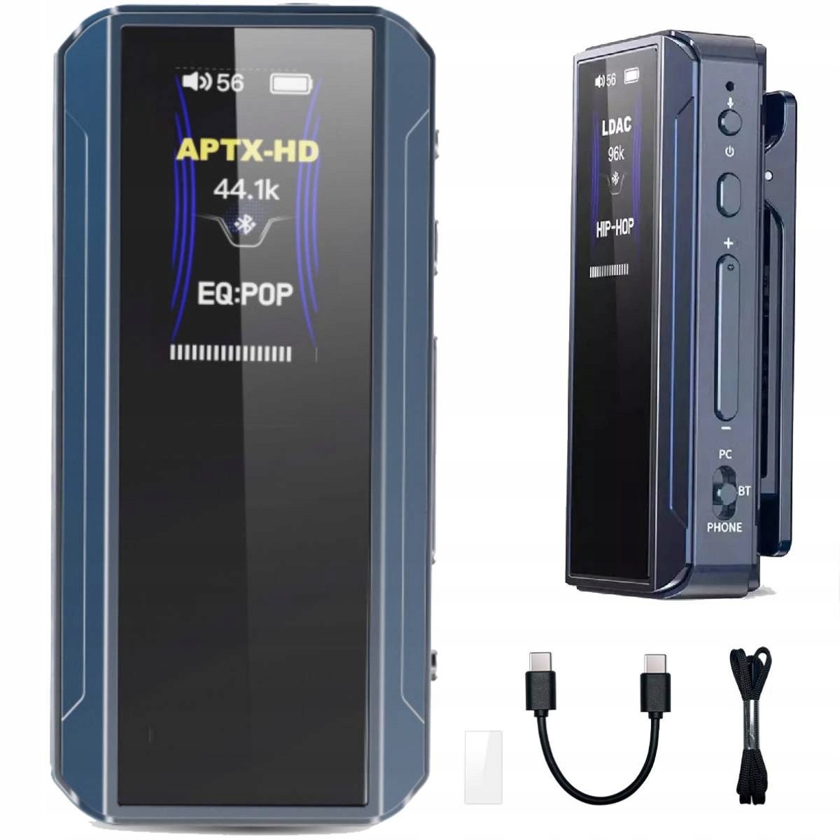 Портативный ЦАП Bluetooth с усилителем для наушников FiiO BTR13-Blue